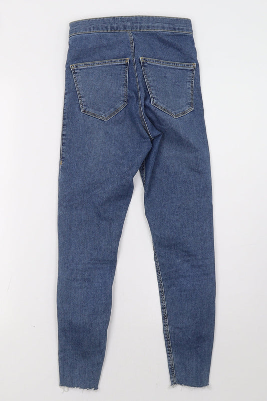 Topshop Womens Blue Skinny Jeans Size 25 L28 in