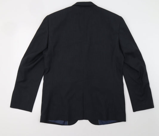 Matalan Mens Blue Rayon Jacket Blazer Size 42