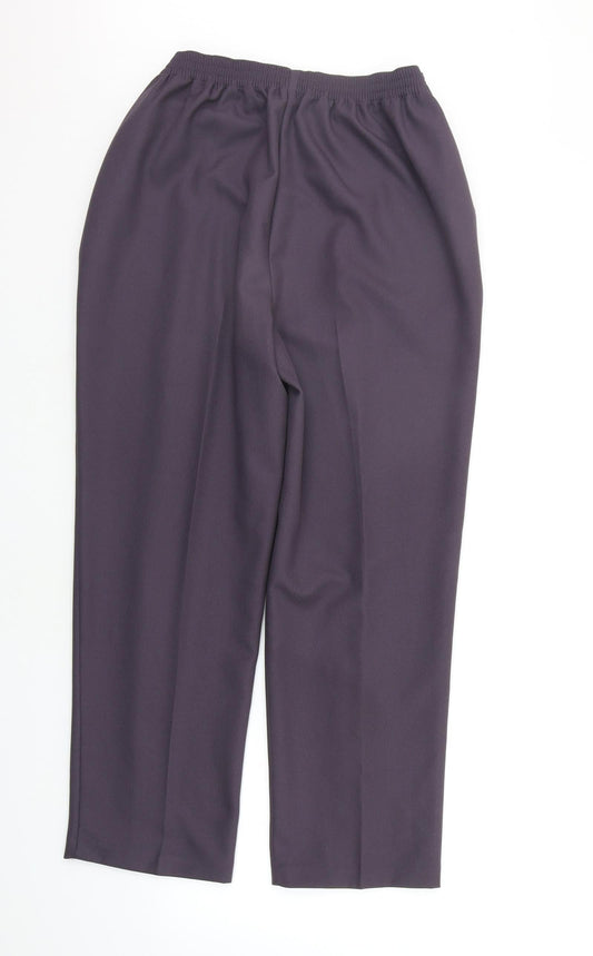 Womens UK Size 14 Papaya Regular Fit Purple Trousers