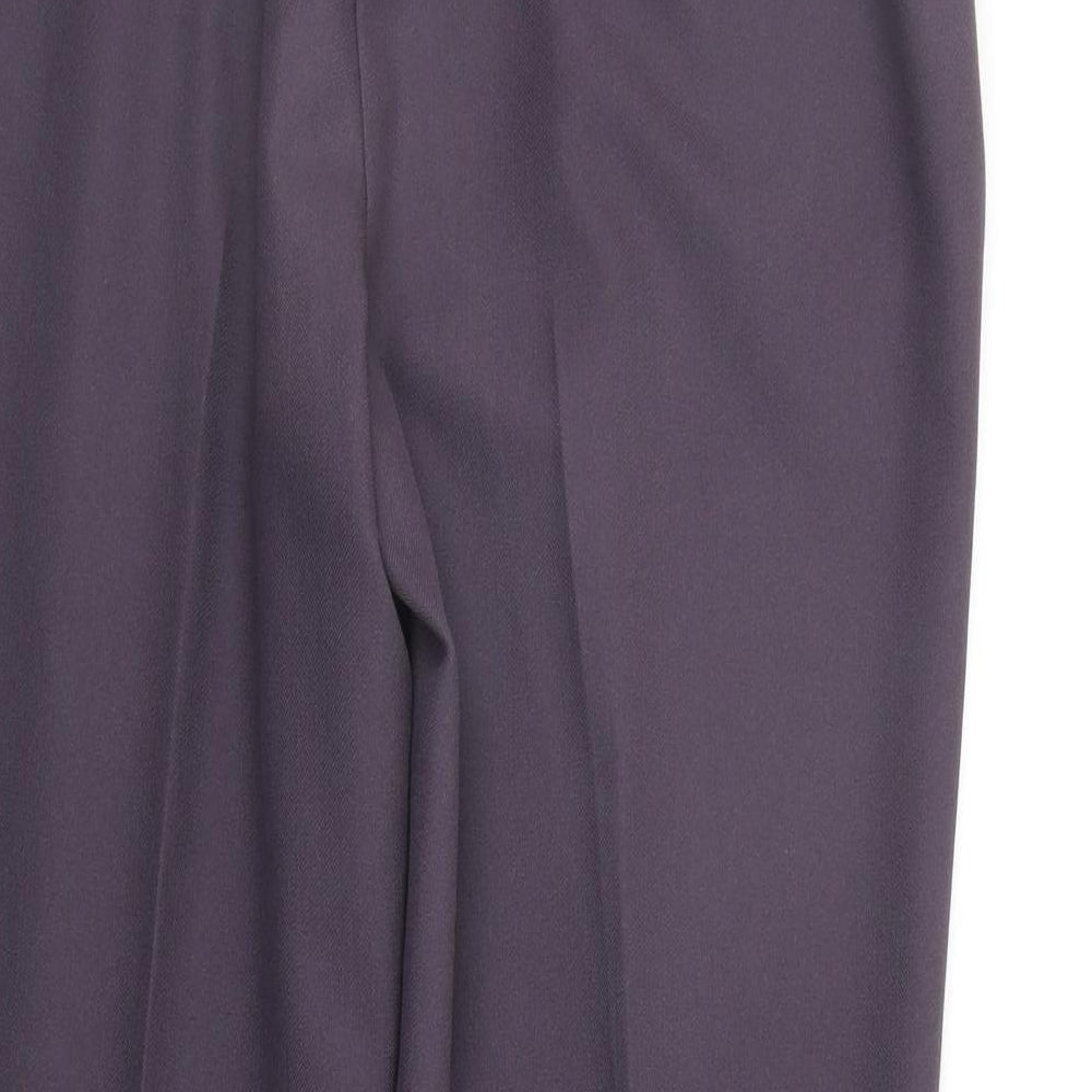 Womens UK Size 14 Papaya Regular Fit Purple Trousers
