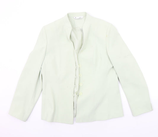 Additional front view of BHS women’s green jacket blazer, size UK 14