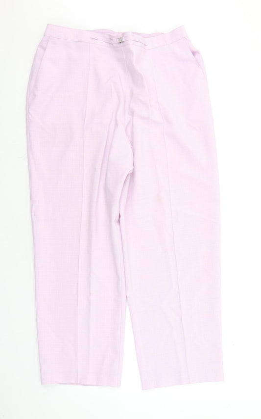 Womens UK Size 20 Marks and Spencer Regular Fit Purple Trousers