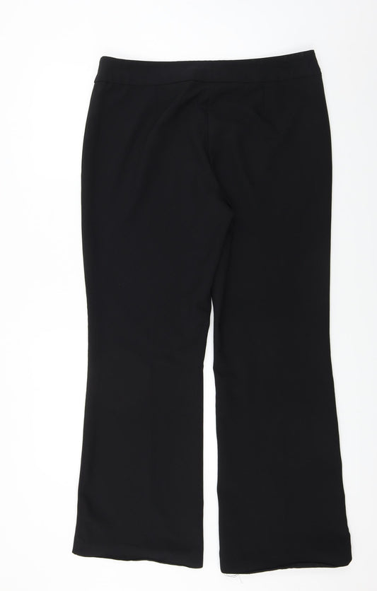 George Womens Black Trousers Size 14 L27 in