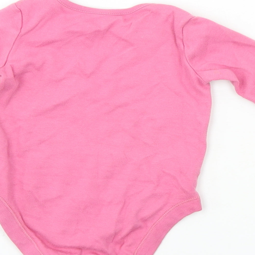 F&F Girls Pink Babygrow One-Piece Size 9-12 Months