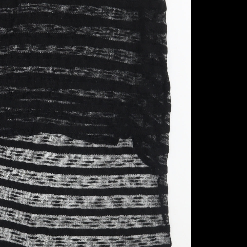 Primark Womens Black Striped Basic Tank Size 10