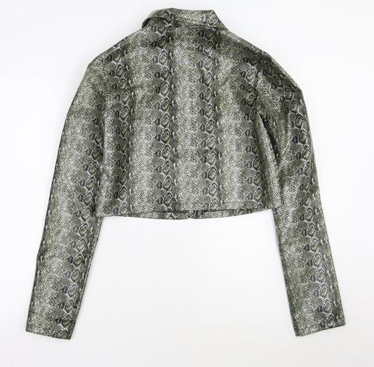 Womens UK Size 6 PRETTYLITTLETHING Green Jacket