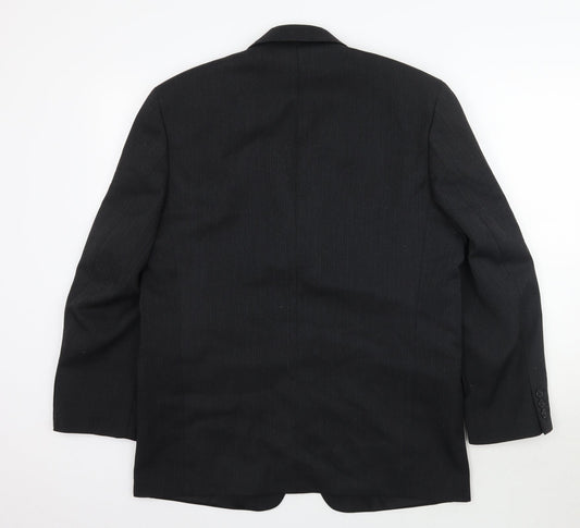 Mens UK Size 40 Tom English Black Jacket