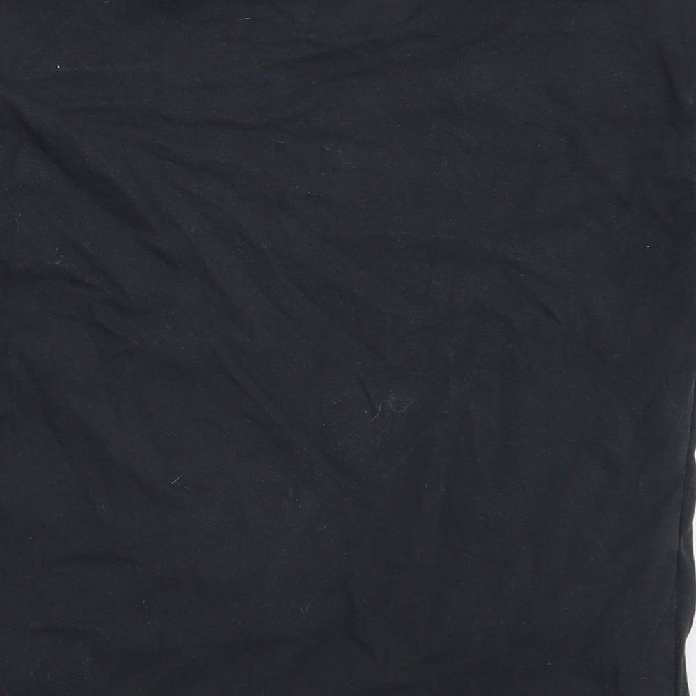 Marks and Spencer Girls Black Basic T-Shirt Size 7-8 Years