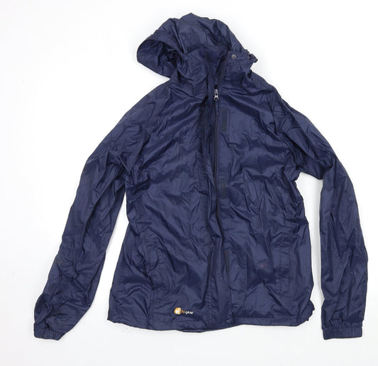 Womens UK Size 12 Hi Gear Blue Anorak Coat