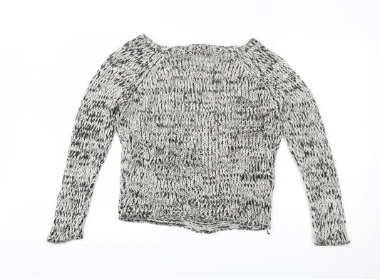 H&M Womens Grey Pullover Jumper Size XS