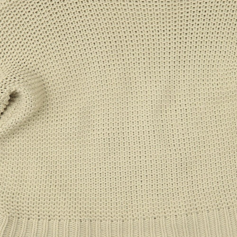 Womens UK Size M PRETTYLITTLETHING Beige Pullover Jumper