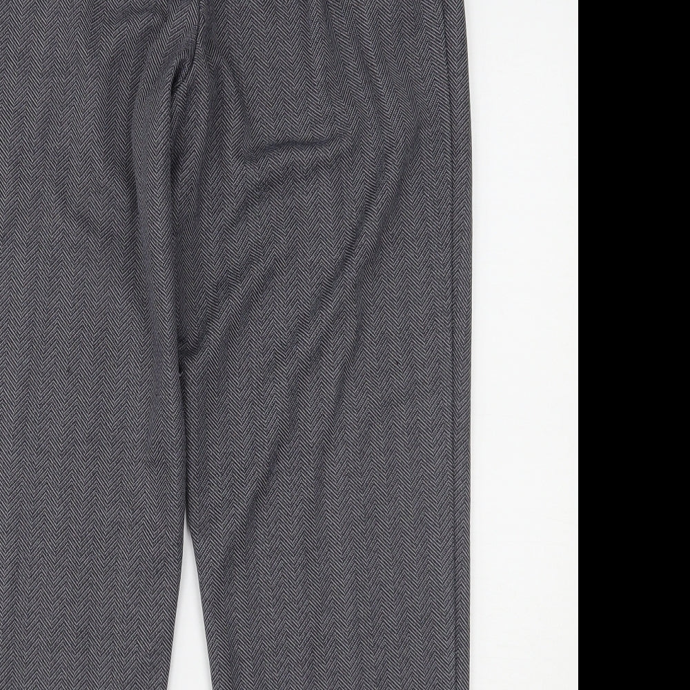 Womens UK Size 18 Marks and Spencer Regular Fit Blue Trousers
