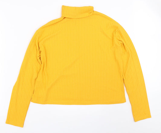 H&M Womens Yellow Pullover Jumper Size M
