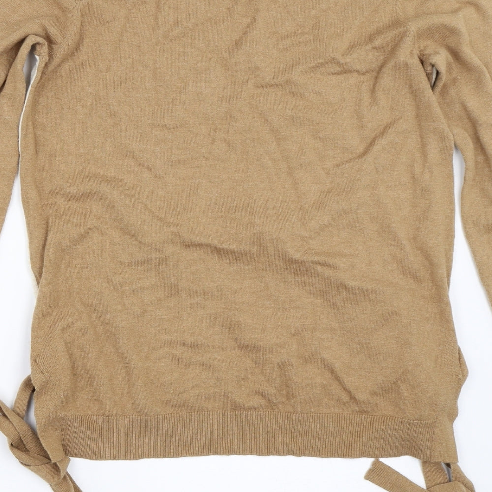 Womens UK Size 10 NEXT Beige Pullover Jumper