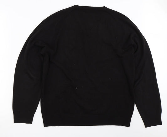 Marks and Spencer Mens Black Pullover Jumper Size L