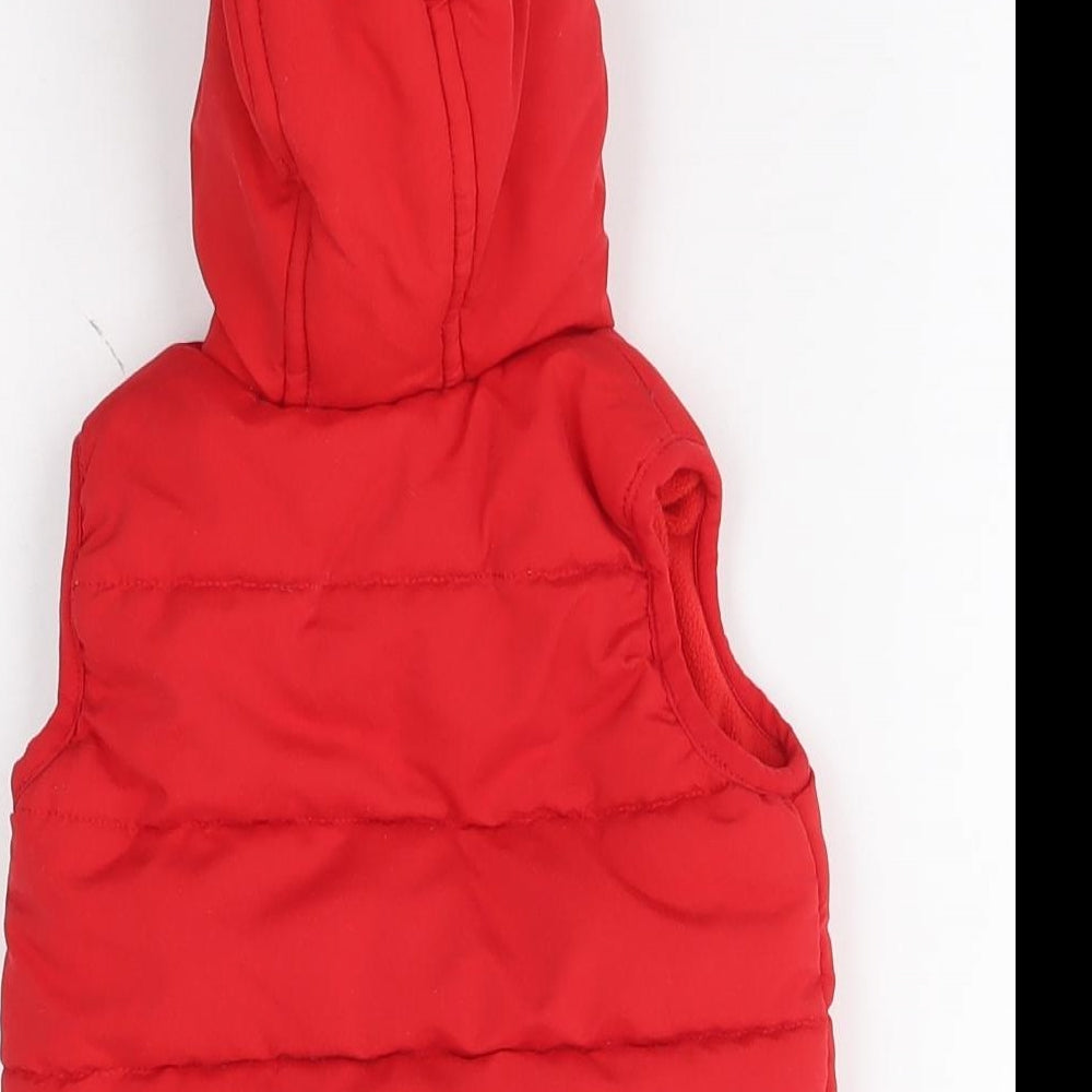 George Baby Red Gilet Coat Size 3-6 Months - mickey mouse