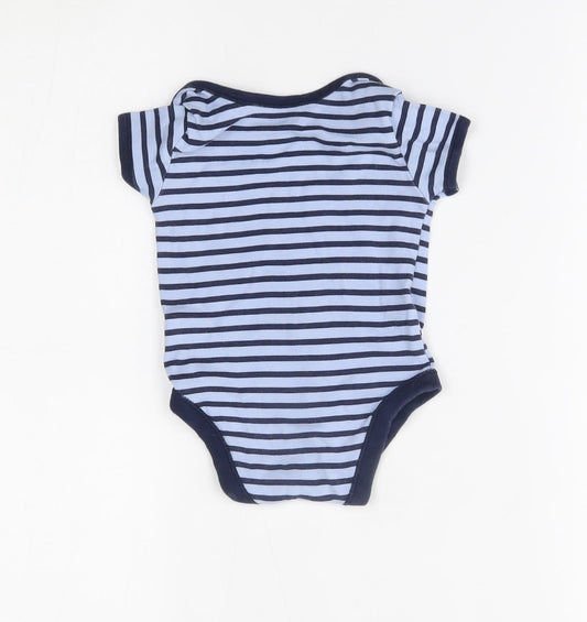 Matalan Baby Blue Striped Babygrow One-Piece Size 6-9 Months