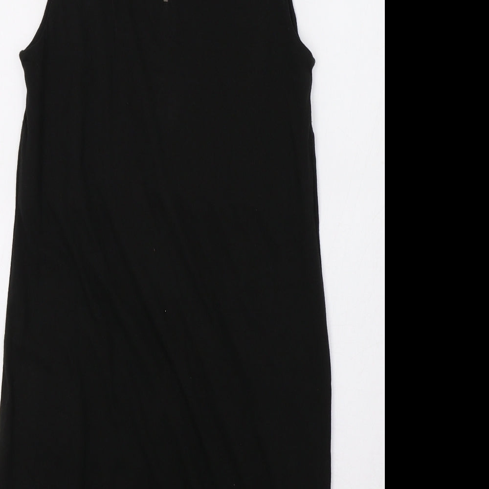 French Connection Womens Black A-Line Size S - Embellished Collar