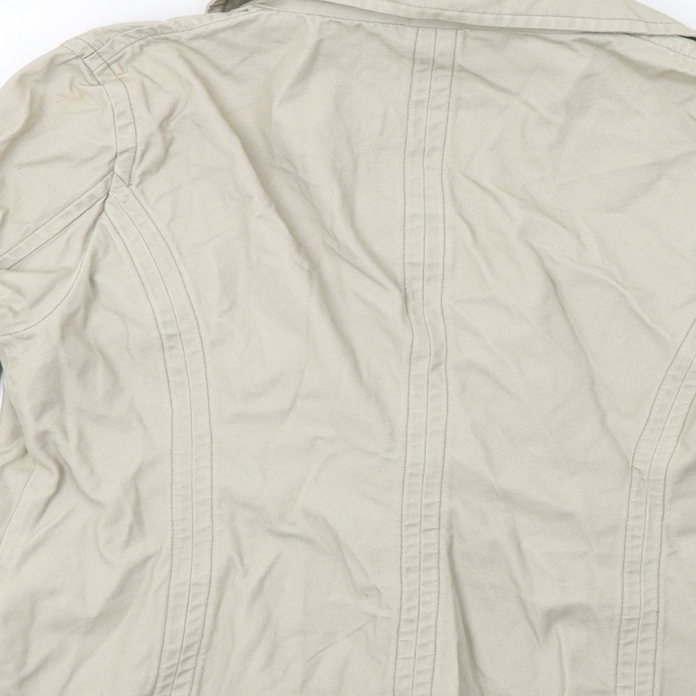 Alibi Womens Beige Jacket Blazer Size 14