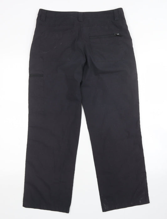 Mountain Warehouse Womens Black Cargo Trousers Size 10 L29 in