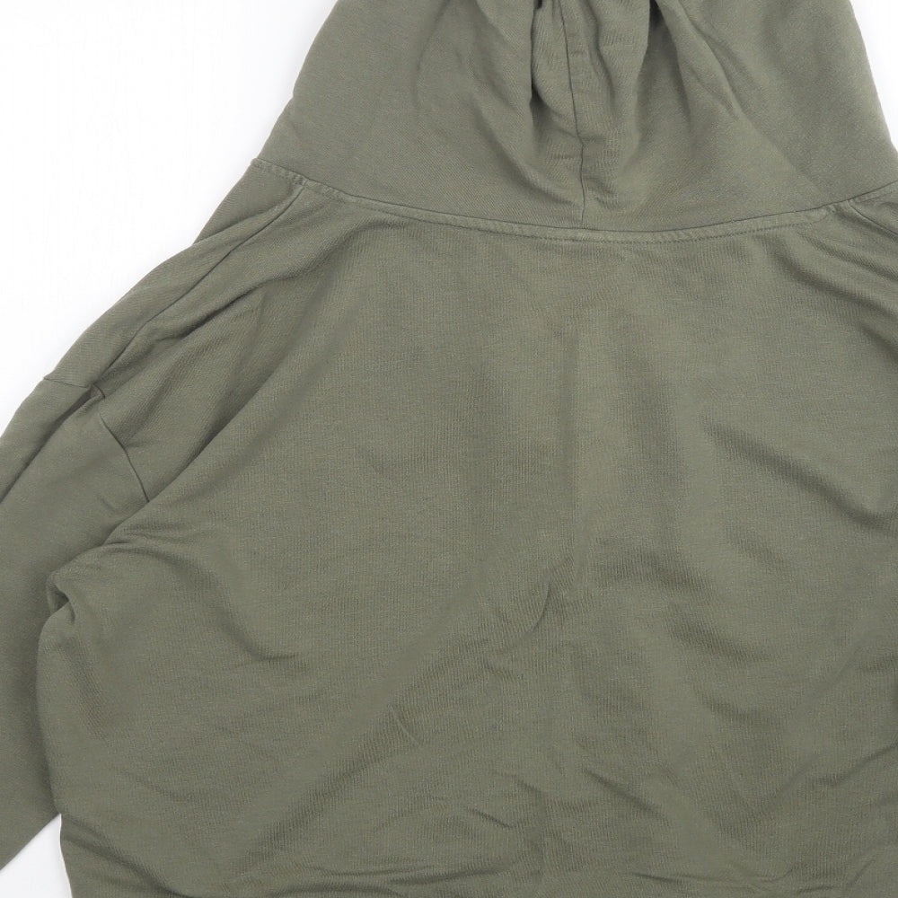 H&M Womens Green Pullover Hoodie Size M