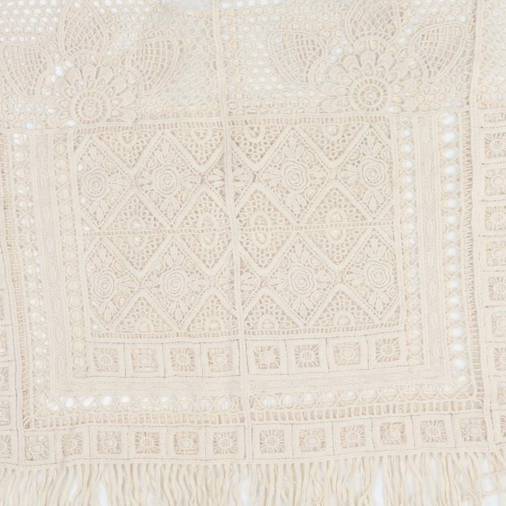 George Womens Ivory Floral Cape Jumper Size S
