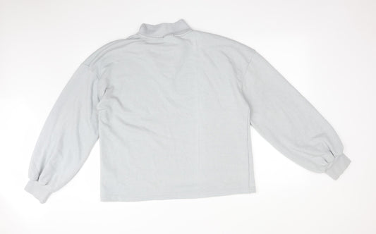 Boohoo Womens Grey Pullover Sweatshirt Size L
