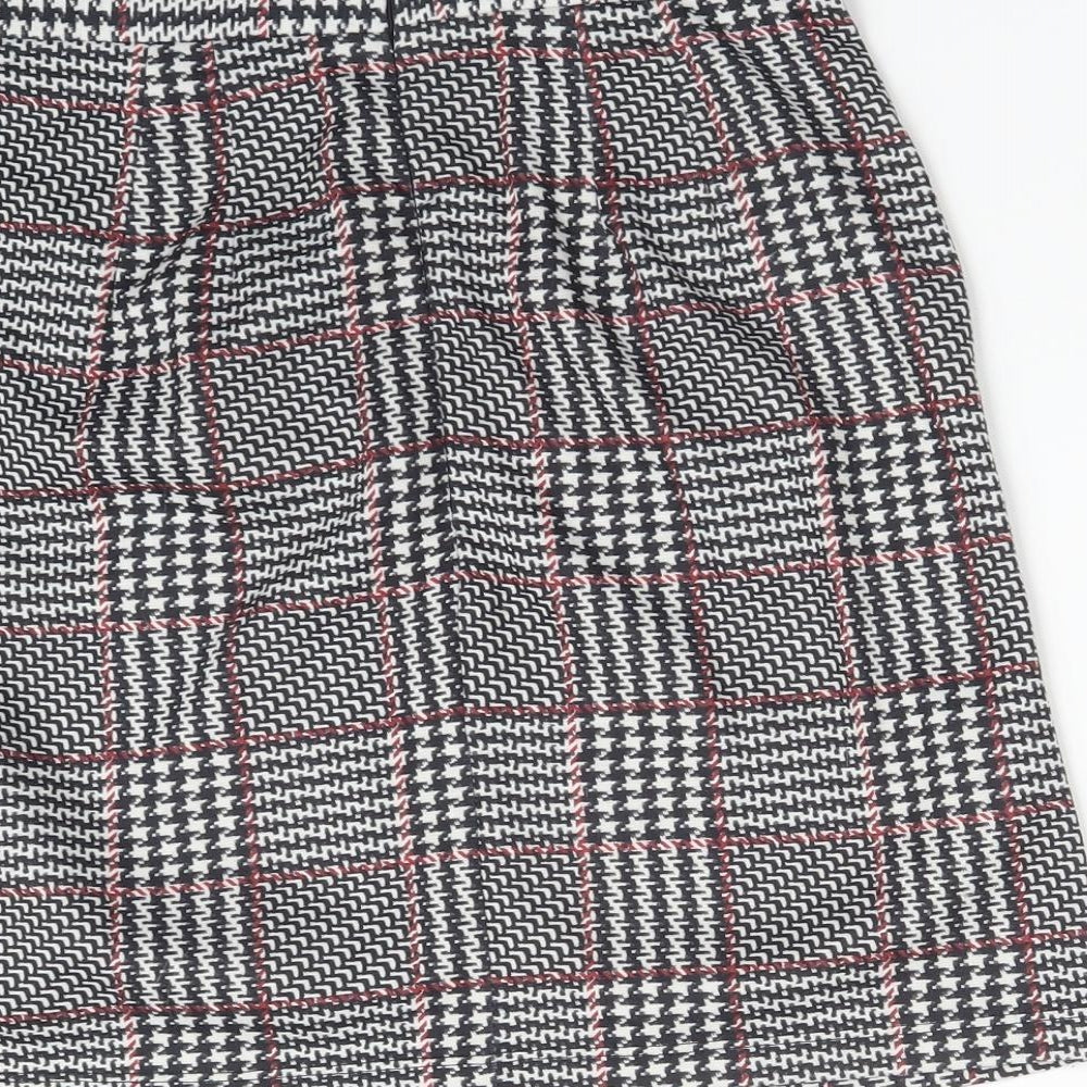 New Look Womens Multicoloured Check Straight & Pencil Skirt Size 8