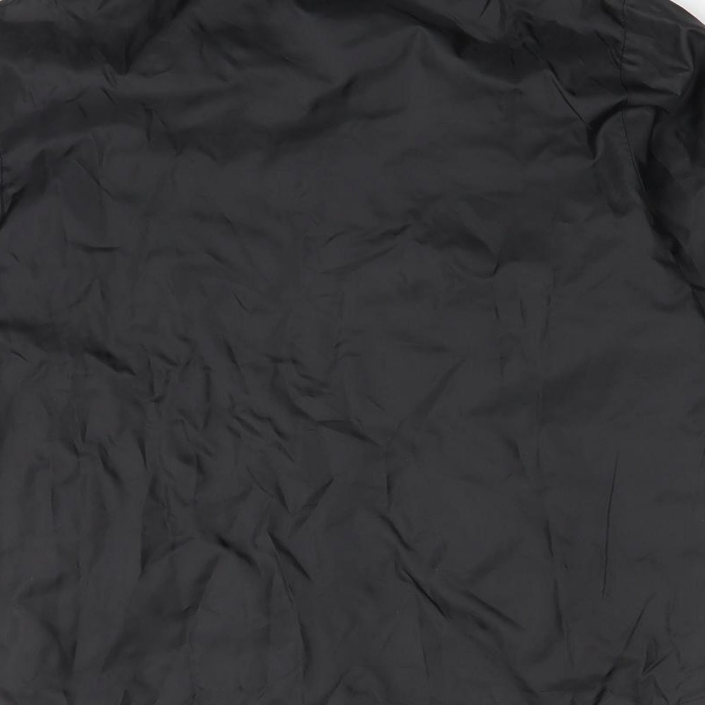 Stanno Boys Black Overcoat Coat Size 8 Years
