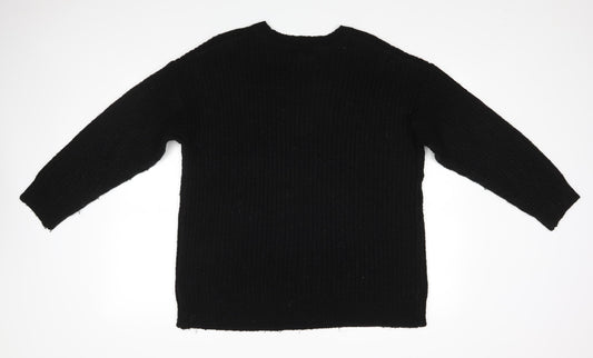 New Look Womens Black Pullover Jumper Size M