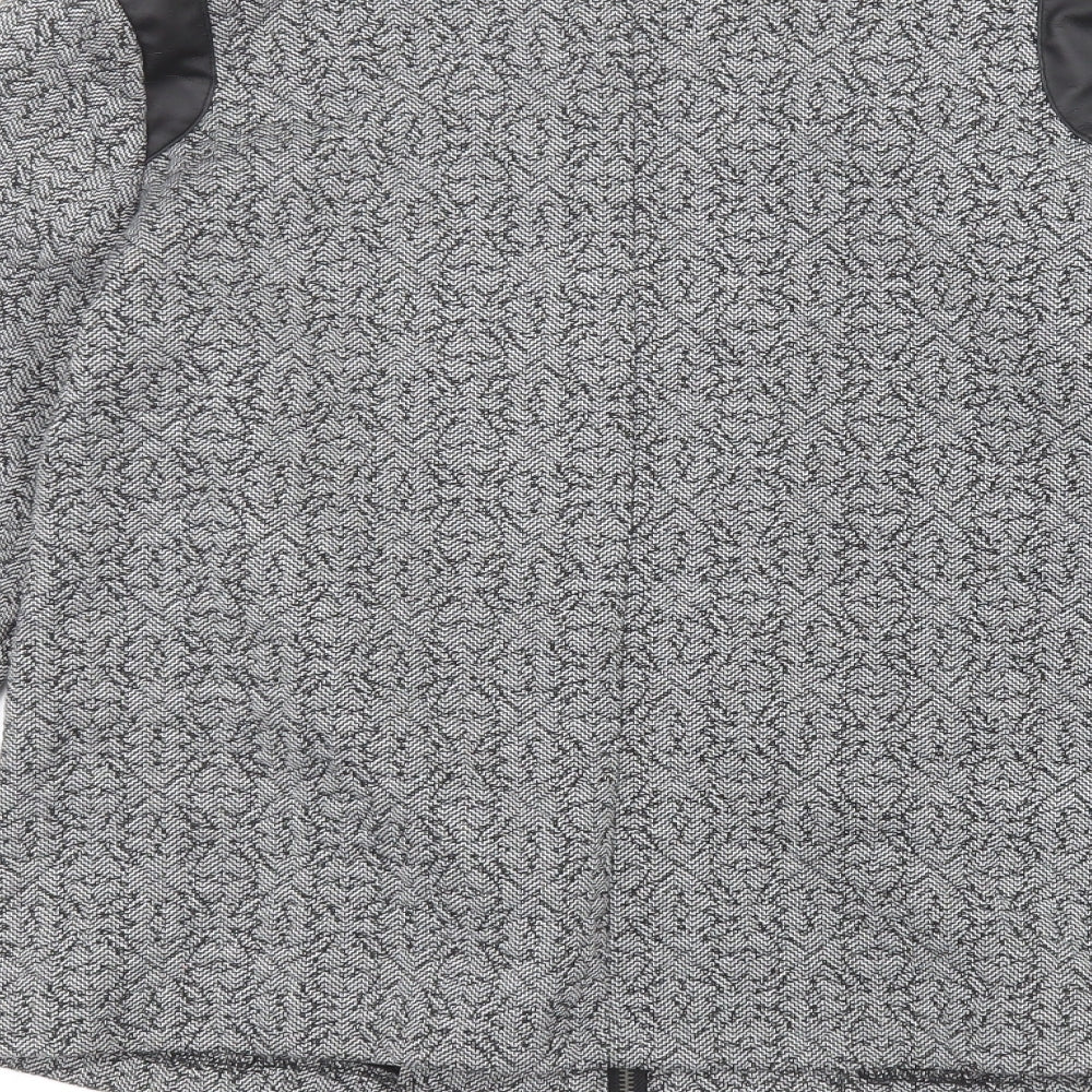 Brand and care label for Klass women’s grey jacket, size UK 12