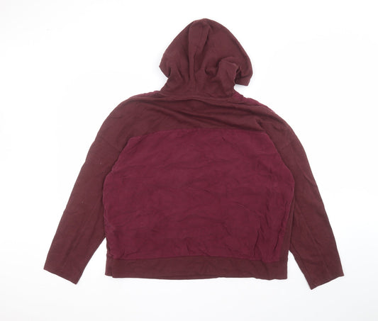 Womens UK Size L NEXT Red Pullover Hoodie