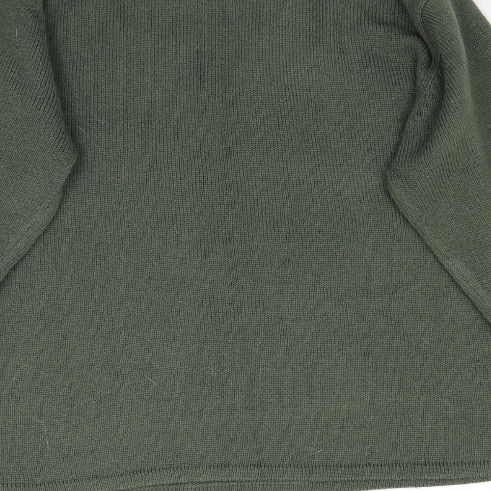 Daxon Womens Green Knit Pullover Jumper Size 12