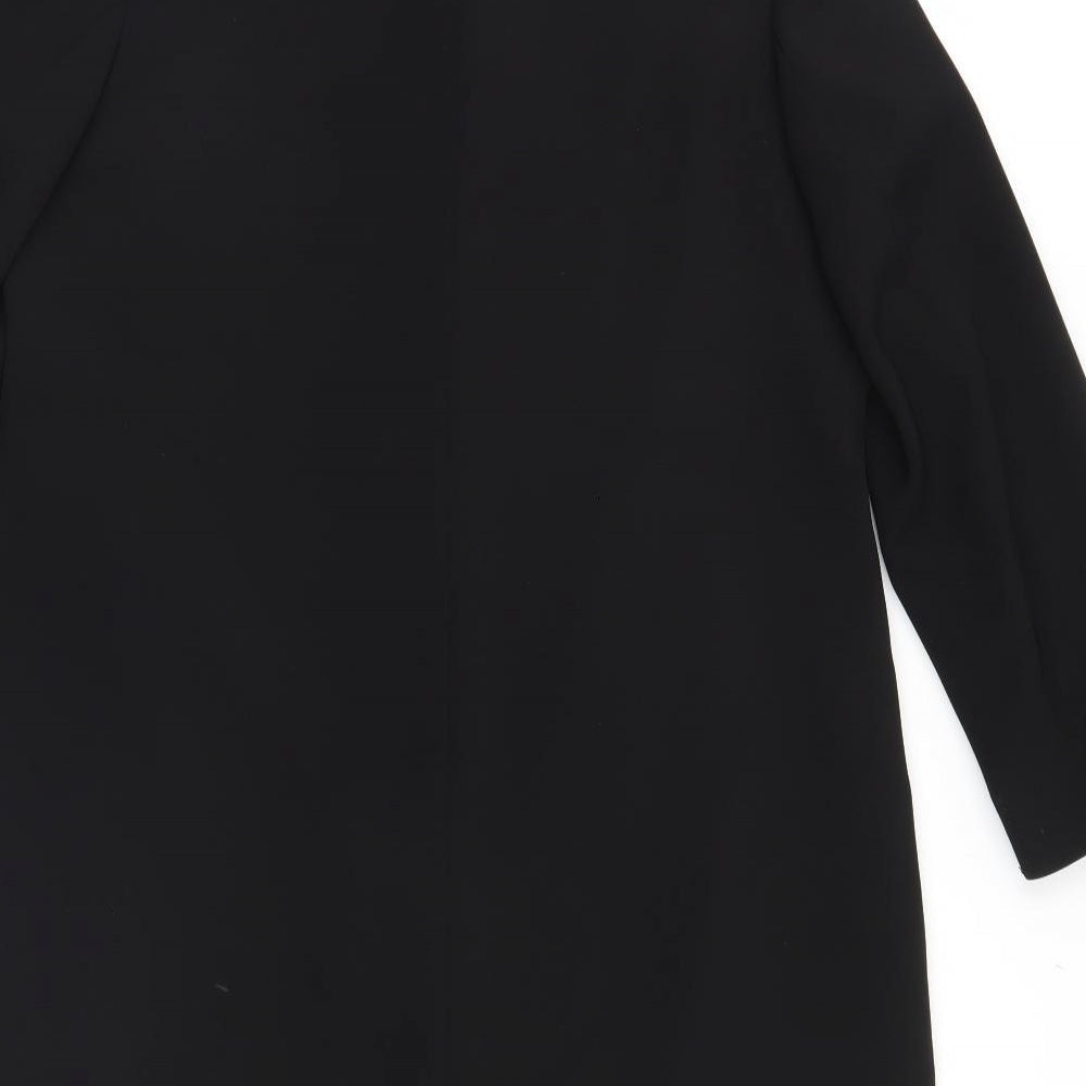 Womens UK Size Marks and Spencer Black Overcoat