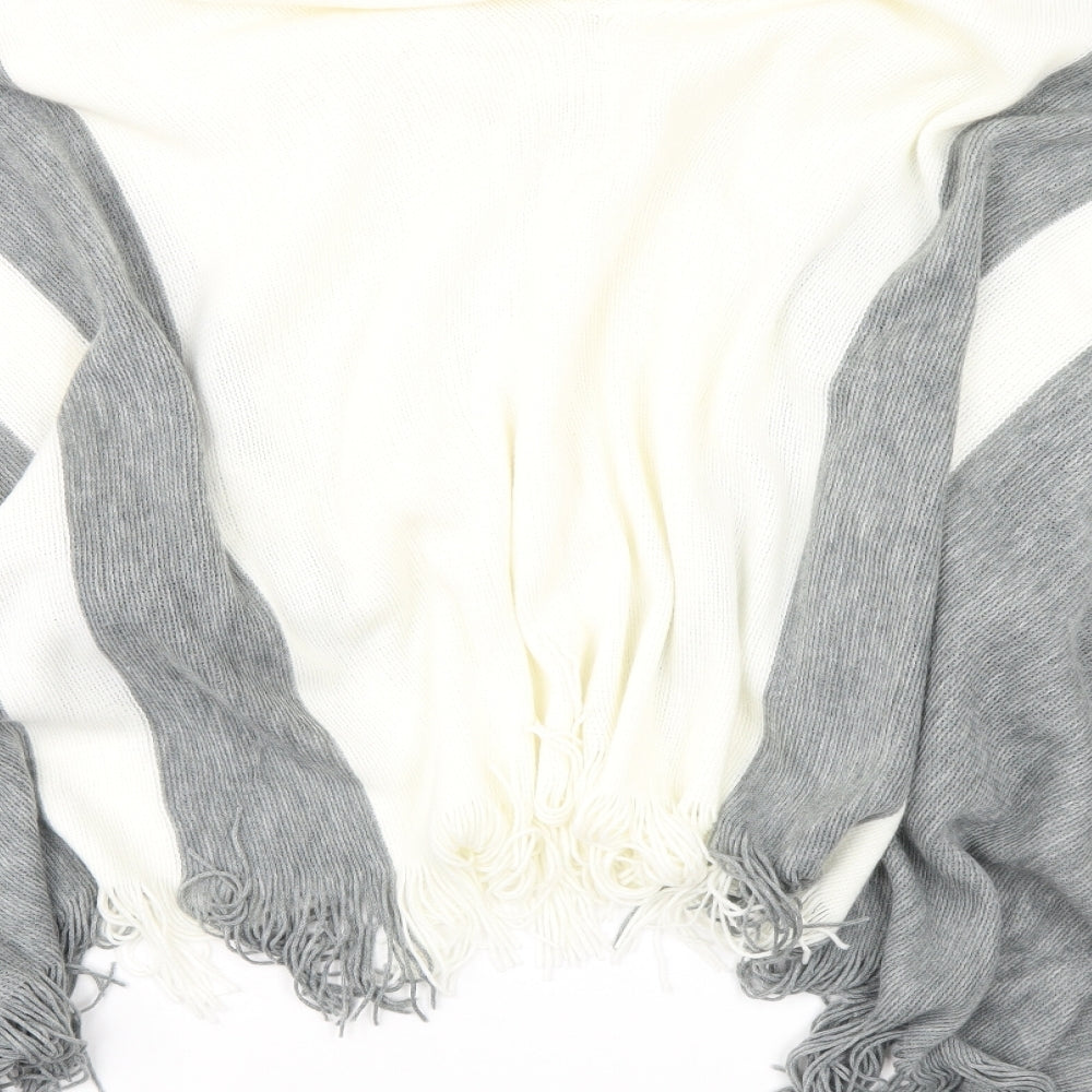 F&F Womens Grey Overcoat Poncho Size M