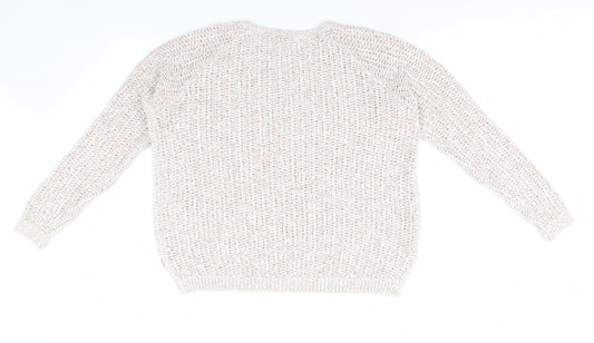 Classic Womens Pink Pullover Jumper Size 14