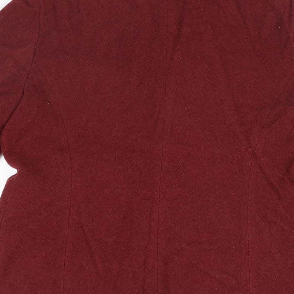 Womens UK Size 14 Sensations Red Overcoat