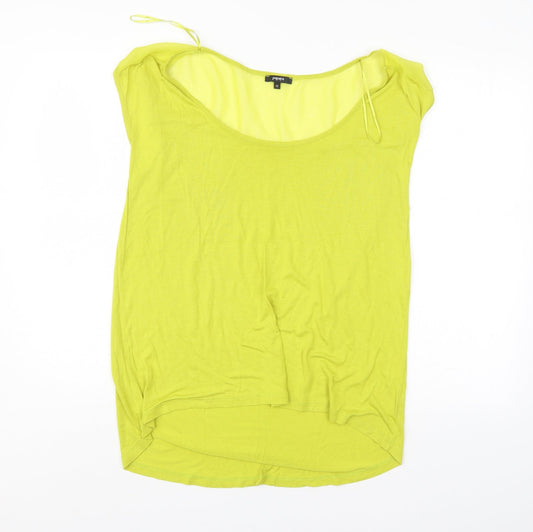 Womens UK Size 12 Papaya Green Basic Blouse