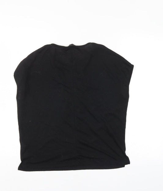 Womens UK Size 8 New Look Black Basic Blouse