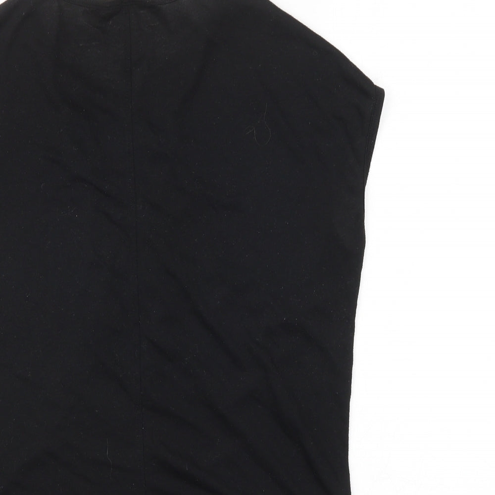 Womens UK Size 8 New Look Black Basic Blouse