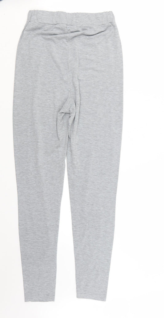 Womens UK Size 10 Boohoo Regular Fit Grey Trousers