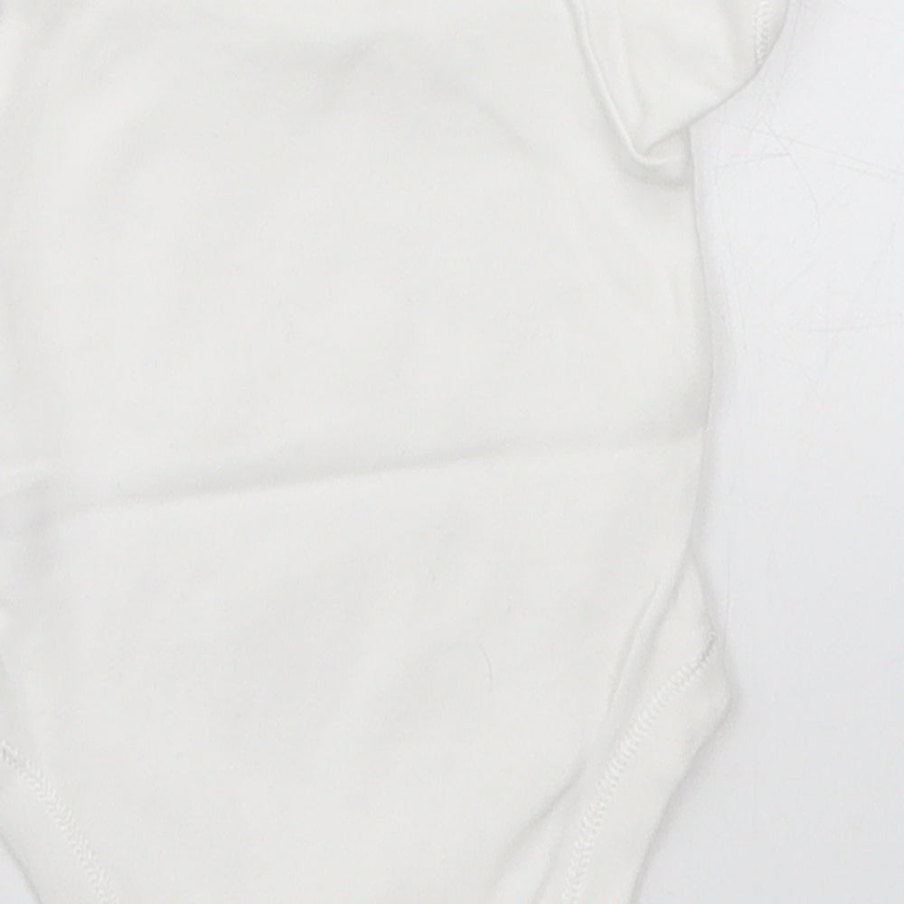 George Baby White Babygrow One-Piece Size 0-3 Months