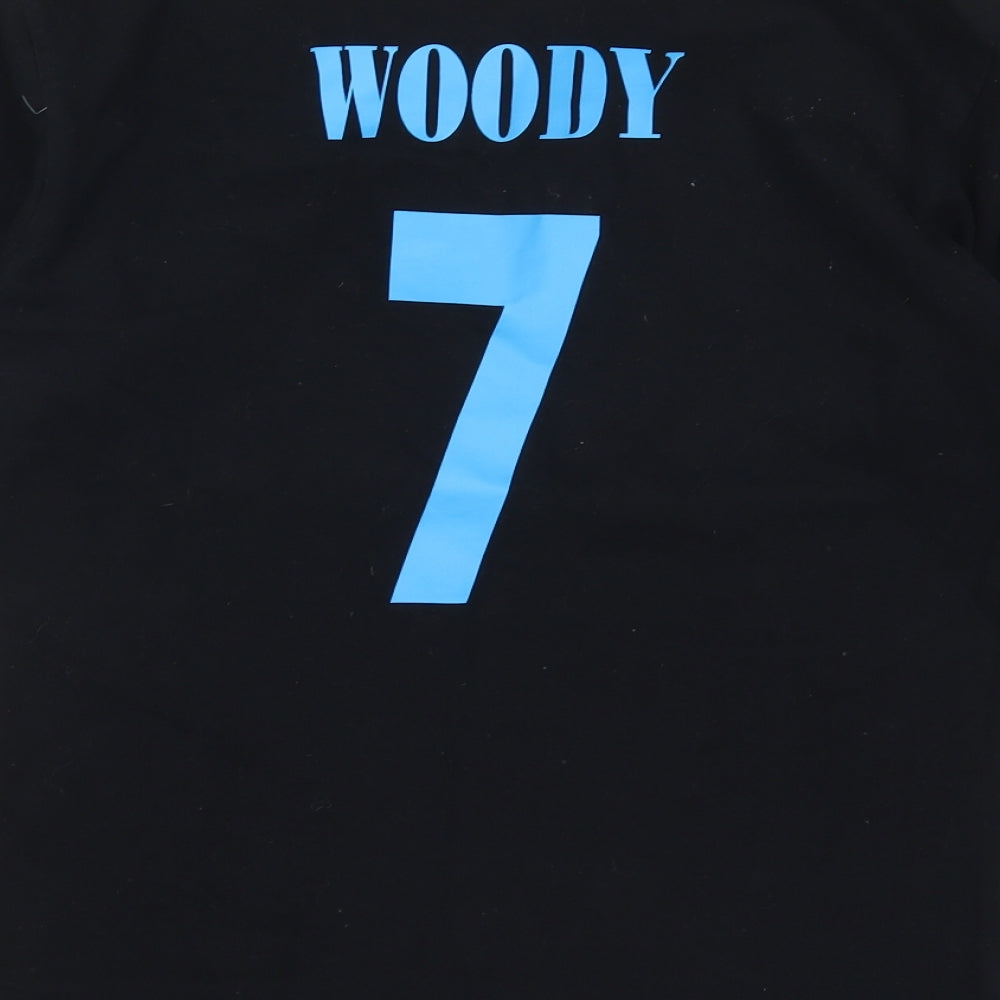 Front Row Mens Black Polo Size S - Get Off My Land Woody 7