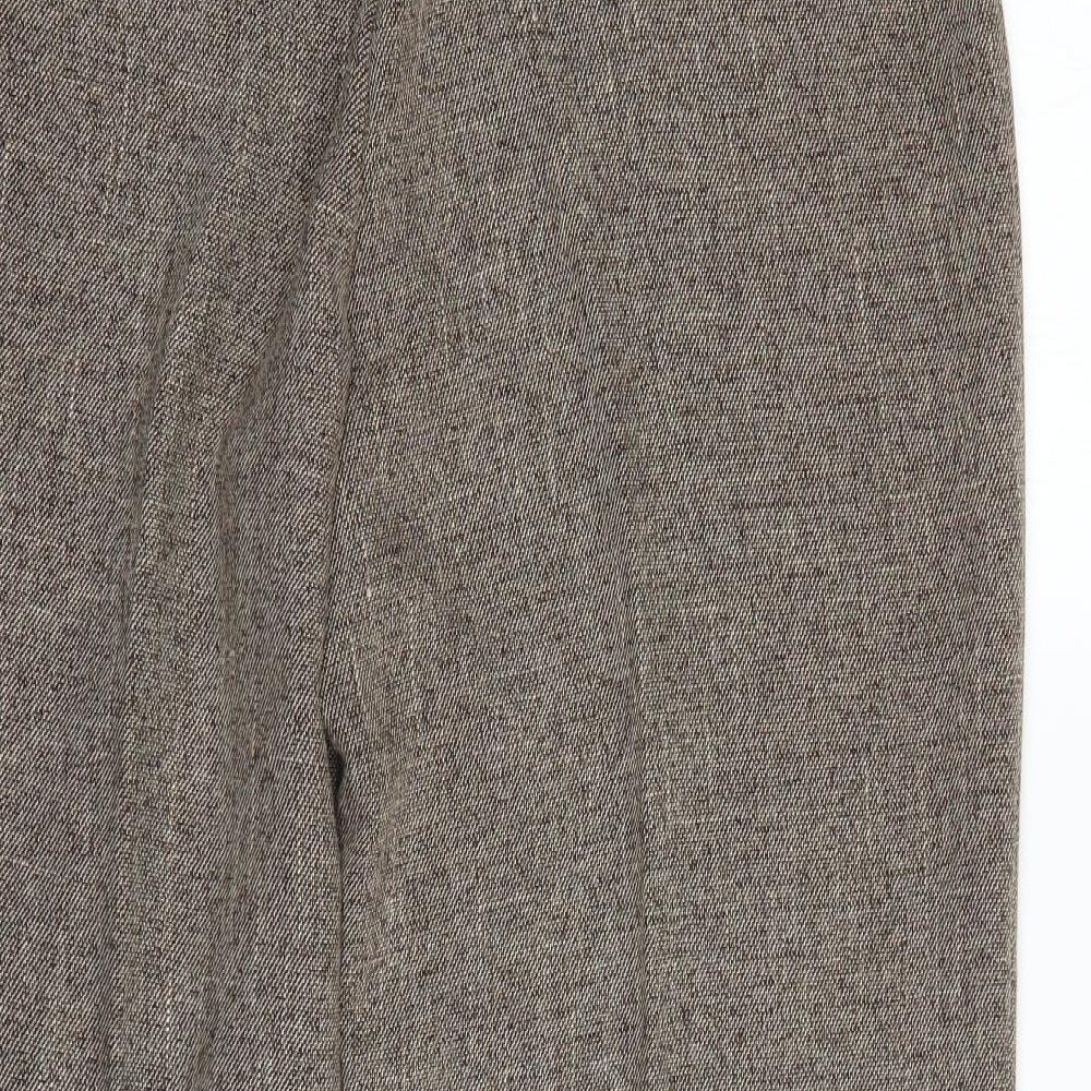 ella louise Womens Brown Trousers Size 12 L27 in