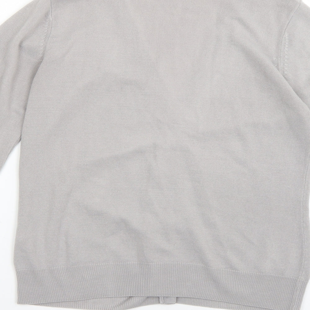 Womens UK Size 10 Marks and Spencer Grey Cardigan Jumper
