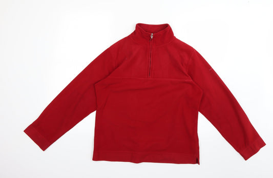 Additional front view of Active women’s red jumper, size UK 10