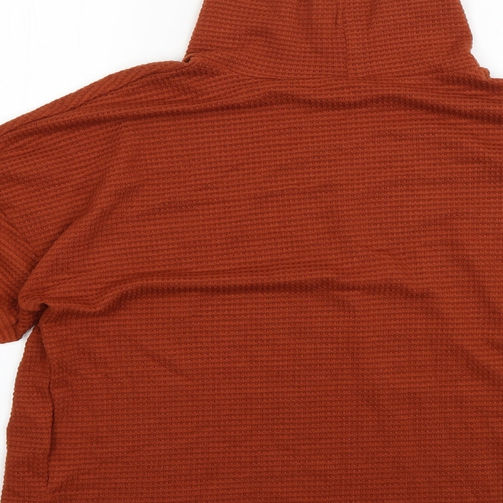 SheIn Womens Orange Pullover Jumper Size M