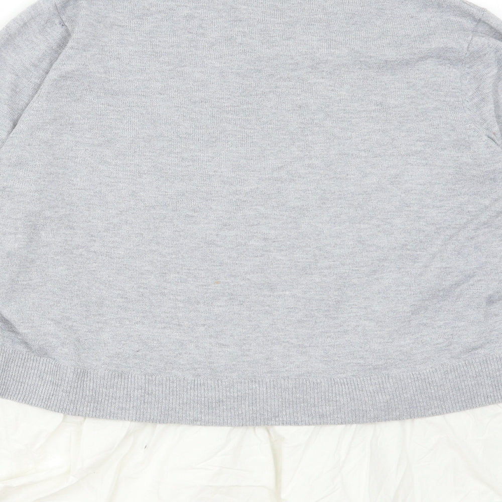 Womens UK Size L H&M Grey Pullover Jumper