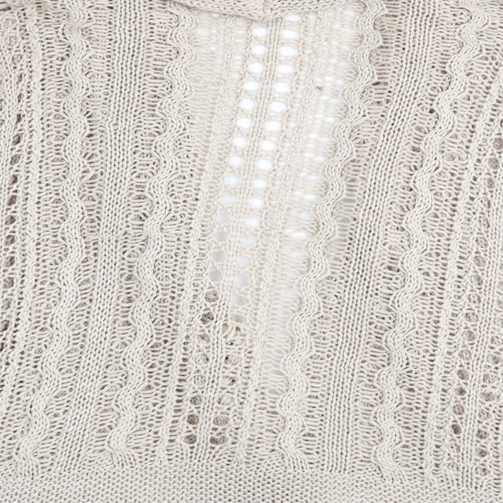 Womens UK Size 10 M&S Beige Cardigan Jumper