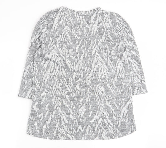 F&F Womens Multicoloured Geometric Pullover Jumper Size 12